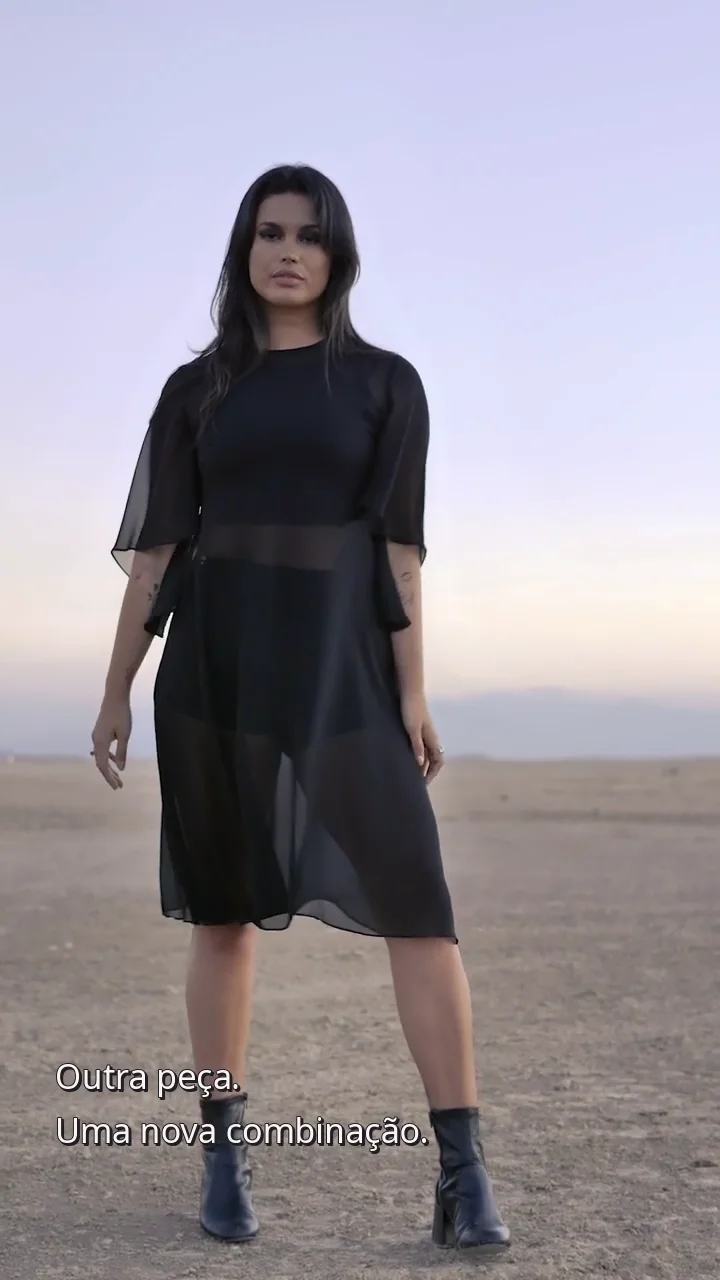 Frame de vídeo de moda